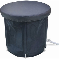 Foldable Portable Inflatable Bathtub 75 x 75 Cm Black OEM