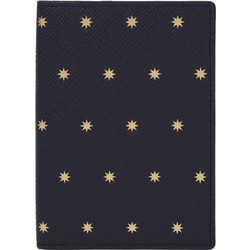Θήκη Διαβατηρίου Smythson Leather Passport Cover Stars Navy