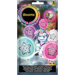 Μπαλόνια LED Illooms Μονόκερος 5 τμχ. - Giochi Preziosi