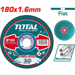TOTAL ΔΙΣΚΟΣ ΚΟΠΗΣ ΙΣΙΟΣ ΙΝΟΧ / ΜΕΤΑΛΛΟΥ 180 Χ 1.6mm (TAC2161801)