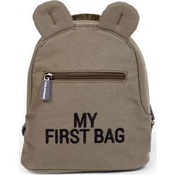 Childhome My First Bag Σχολική Τσάντα Πλάτης Νηπιαγωγείου Χακί BR76003