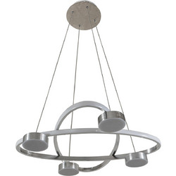 ARlight PDC 684-60 SL Κρεμαστό Φωτιστικό Οροφής Πολύφωτο LED Ασημί 0103475