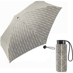 Happy Rain 43407-3 Mini Χειροκίνητη Ομπρέλα Βροχής Ασπρόμαυρη