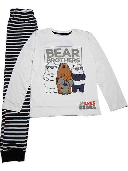 Πιτζάμα Μακρυμάνικη Bear White 80202640011