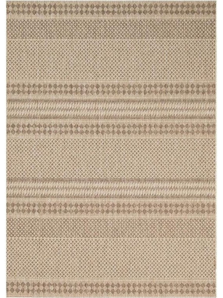 New Plan Ethnik Χαλί Ορθογώνιο Καλοκαιρινό Ψάθινο 160x230cm 202668C Brown-Caramel Beige