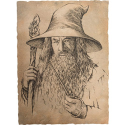 The Lord of the Rings - Portrait of Gandalf The Grey Statue Art Print