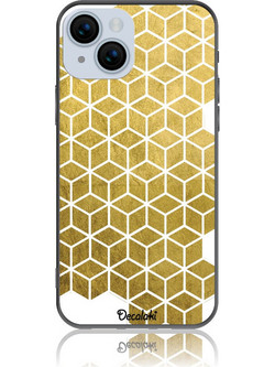 Gold Cubes Θήκη Κινητού Σχέδιο 50038 - iPhone, iPhone 15, Soft TPU Case