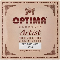 Optima 3010 Lenzner Artist 9.5-33 Σετ 8 Χορδές Μαντολίνου Silk and Steel 1/4