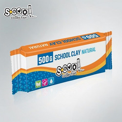 Πηλός 500gr Λευκός Natural Scool SC150