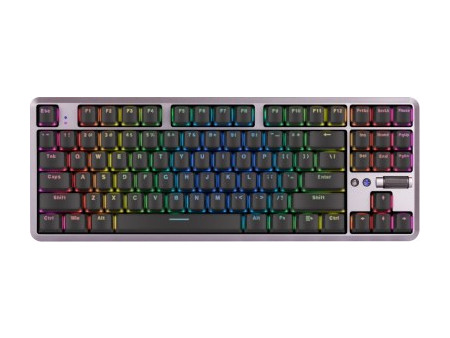 Yenkee YKB 3001US Zero Silver Μηχανικό Gaming Πληκτρολόγιο TenKeyLess με Outemu Red Διακόπτες RGB