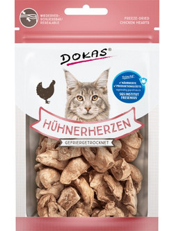Dokas Chicken Hearts Freeze-Dried 15gr