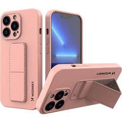 Wozinsky Kickstand Flexible Back Cover Pink (iPhone 13 mini)