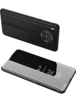 Hurtel Clear View Case cover for Huawei nova 8i cover with a flap black - (Clear View Huawei Nova 8i Black)