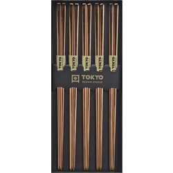 Τσόπστικς Ροζ Χρυσό Tokyo Design Studio Stainless Steel Rose Gold Chopsticks