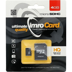 Imro microSDHC 4GB Class 10 + Adapter