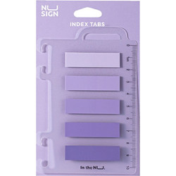 Σελιδοδείκτες Deli Film Bopp Nusign Purple 44x12mm 5x20 Φύλλα