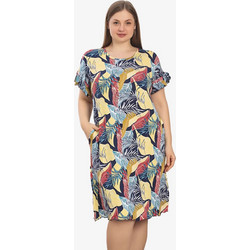 Φόρεμα Homewear Κοντό Μανίκι W5247 - ΠΟΛΥΧΡΩΜΟ