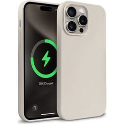 Crong Color Cover Magnetic - Case For Iphone 15 Pro Max Magsafe (Stone Beige) - (CRGCOLRMIP1567PSTN)