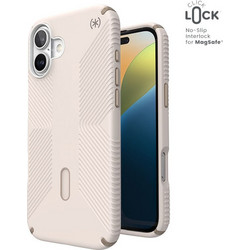 Speck Presidio2 Grip ClickLock & MagSafe - Case for iPhone 16 Plus (Bleached Bone / Heirloom Gold / Hazel Brown) - (150713-3214)