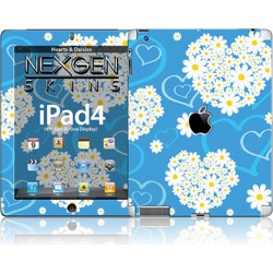 Nexgen Skins with 3D effect for iPad 2/3/4 (Hearts and Daisies 3D) - (IPAD40030)
