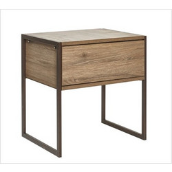 Μεταλλικό κομοδίνο Ν30 με 1 συρτάρι 48X58X35 - Biron BYRON