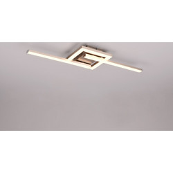 Φωτιστικό Σαλονιού Πλαφονιέρα Viale LED 17W 3000K 1860Lm IP20 Μέταλλο Νίκελ Ματ