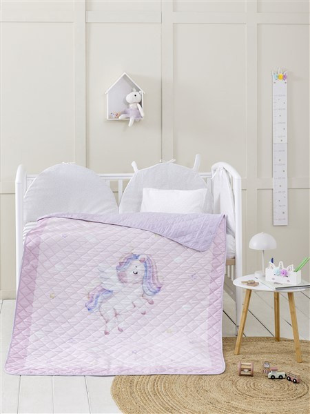 Nima Home - Κουβερλί Κούνιας 120x170 - Baby Unicorn