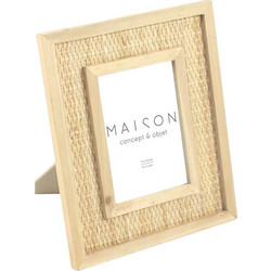 KAMIRA S ΚΟΡΝΙΖΑ RATTAN ΓΥΑΛΙ ΦΥΣΙΚΟ 25x2xH30cm c484726