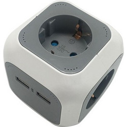 BORMANN BCR1135 (066323) ΠΟΛΥΜΠΡΙΖΟ "ΚΥΒΟΣ" 4 ΘΕΣΕΩΝ ΚΑΙ 2 USB 3x1.5mm