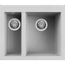 Elleci Quadra 150 Ένθετος Νεροχύτης Γρανίτη Aluminium 59x50cm