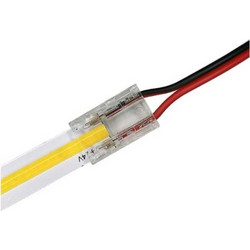 BMC διάφανος συνδεσμος για LED με καλώδιο παροχής COB 8mm - BCOBW8M
