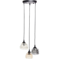 Kare Design Ruffle Visible Κρεμαστό Φωτιστικό Οροφής Τρίφωτο