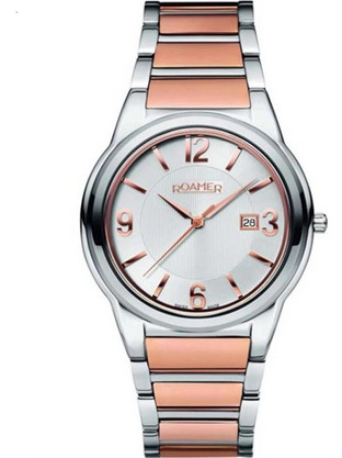 Roamer Γυναικείο Ρολόι με Ροζ Χρυσό Μεταλλικό Μπρασελέ 507980491590