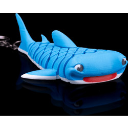 Mark, the Whale Shark keychain (Blue)