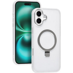 TUNIQ iPhone 16 Plus Back cover case - Magsafe - Ringstand - White