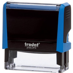 Trodat printy σφραγίδα μπλε 4915 με μαύρο μελάνι
