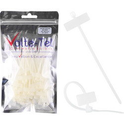 VOLTE-TEL ΔΕΜΑΤΙΚΑ/ΔΙΑΧΕΙΡΙΣΗ ΚΑΛΩΔΙΩΝ NYLON ΑΝΘΕΚΤΙΚΑ ΜΕ ΕΤΙΚΕΤΑ 2.5mm ΠΛΑΤΟΣ 10cm ΜΗΚΟΣ ΔΙΑΦΑΝΑ 100 ΤΕΜ