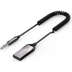 Ugreen Wireless Audio Receiver - 3.5mm Jack to Car Auxiliary with Mic Gray