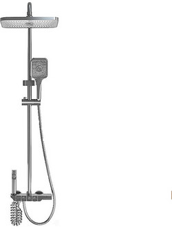 Ρυθμιζόμενη Στήλη Ντουζ με Μπαταρία 80-110 WT-6080