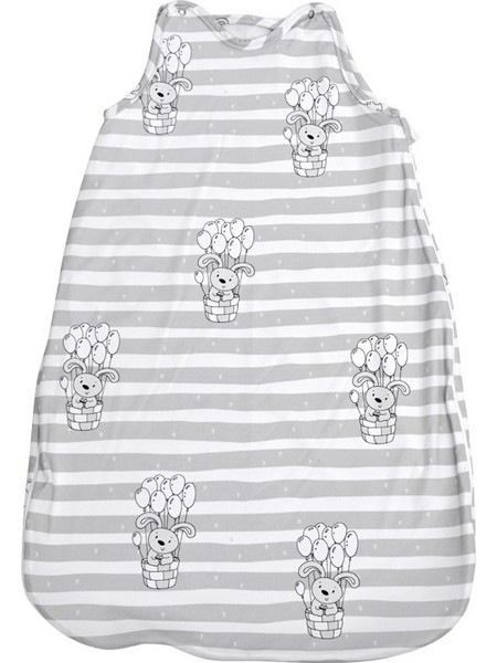 Lorelli Καλοκαιρινός Υπνόσακος Rabbit Balloons Grey 95cm