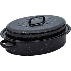 Estia Enamel Εμαγιέ Γάστρα 4.8lt από Αλουμίνιο με Σχάρα 40x27x15cm