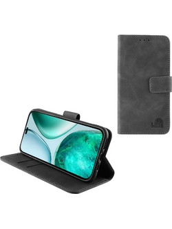 Lime Essential Magnet Book Stand Clip Θήκη (Honor X8c) Grey