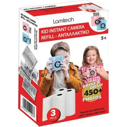 LAMTECH 3PACK KID INSTANT CAMERA REFILL 8M FOR LAM114246 & LAM114253