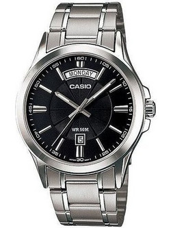 Casio Ανδρικό Ρολόι με Ασημί Μεταλλικό Μπρασελέ MTP-1381D-1AV