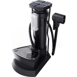 DELI τρόμπα ποδιού με μανόμετρο, 140PSI, μαύρη - (DL880003)