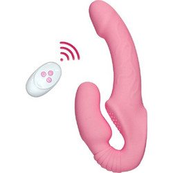 Strapless Strap-On Dildo Pink Wireless