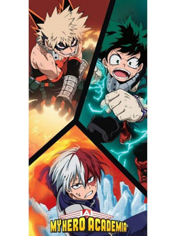 My Hero Academia - Midoriya, Bakugo & Todoroki Πετσέτα (70x140cm)