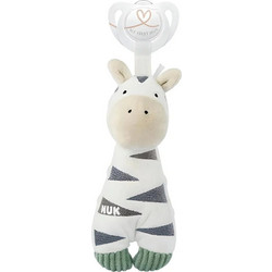 Nuk Little Friend Ορθοδοντική Πιπίλα Σιλικόνης 0-6m Ζέβρα