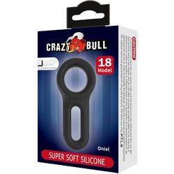 Crazy Bull Oniel Super Soft Silicone Ring D-243845 Ελαστικό Δαχτυλίδι Πέους Σιλικόνης Μαύρο