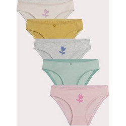 Σετ Παιδικά Εσώρουχα για Κορίτσια Pastel Blossom 5 τμχ ΛΕΥΚΟ